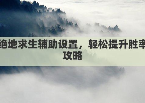 绝地求生辅助设置，轻松提升胜率攻略
