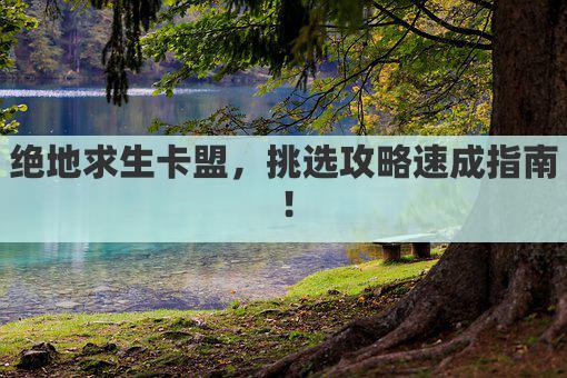绝地求生卡盟，挑选攻略速成指南！