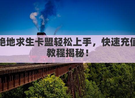 绝地求生卡盟轻松上手，快速充值教程揭秘！