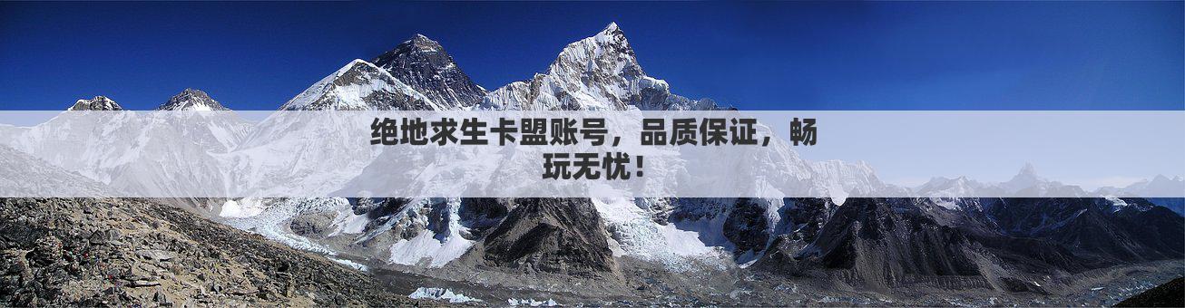 绝地求生卡盟账号，品质保证，畅玩无忧！