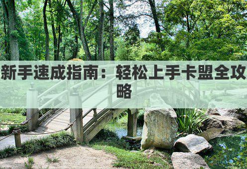 新手速成指南：轻松上手卡盟全攻略