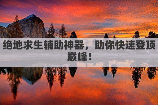 绝地求生辅助神器，助你快速登顶巅峰！