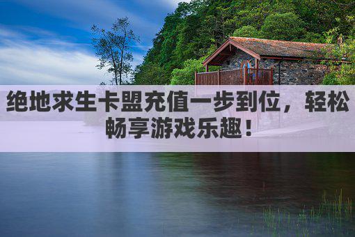 绝地求生卡盟充值一步到位，轻松畅享游戏乐趣！