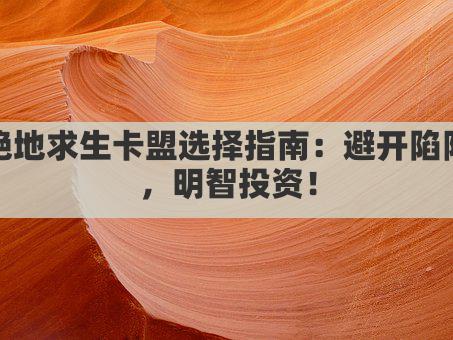 绝地求生卡盟选择指南：避开陷阱，明智投资！