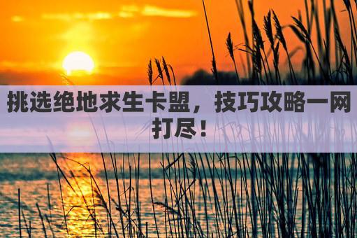 挑选绝地求生卡盟，技巧攻略一网打尽！