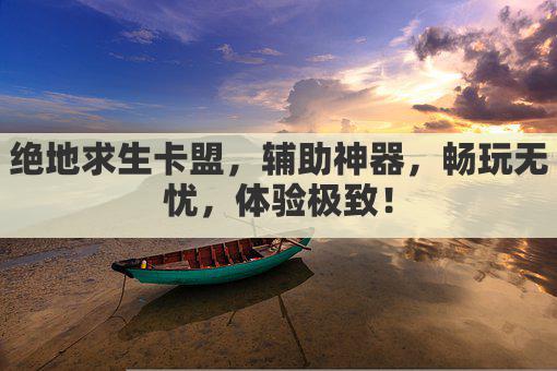 绝地求生卡盟，辅助神器，畅玩无忧，体验极致！