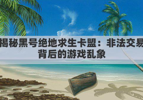 揭秘黑号绝地求生卡盟：非法交易背后的游戏乱象