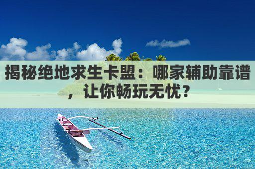 揭秘绝地求生卡盟:哪家辅助靠谱,让你畅玩无忧?
