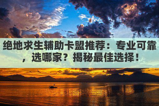 绝地求生辅助卡盟推荐:专业可靠,选哪家?揭秘最佳选择!