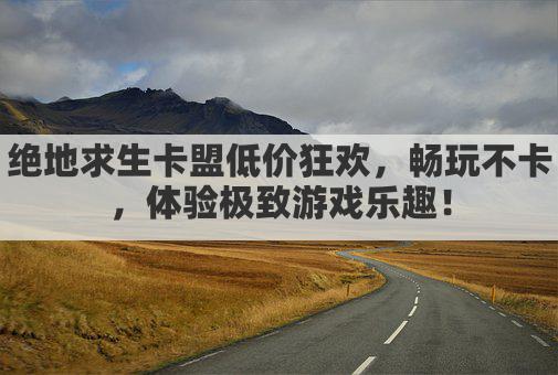 绝地求生卡盟低价狂欢,独家优惠等你来抢!