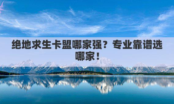 绝地求生卡盟哪家强？专业靠谱选哪家！