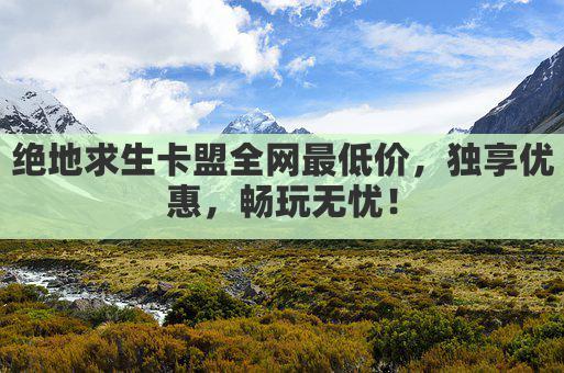 绝地求生卡盟全网最低价，独享优惠，畅玩无忧！