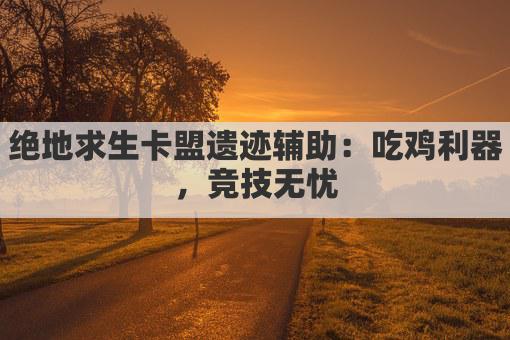 绝地求生卡盟遗迹辅助：吃鸡利器，竞技无忧