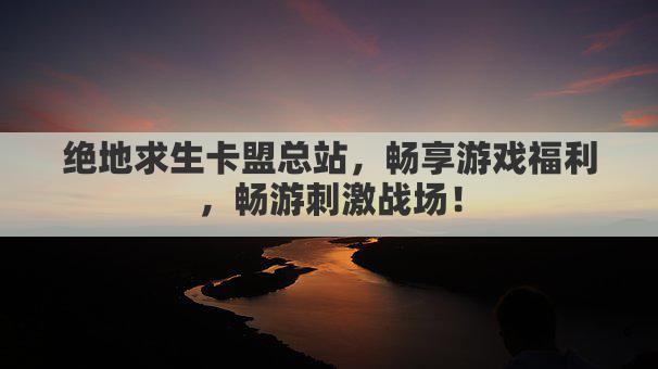 绝地求生卡盟总站，畅享游戏福利，畅游刺激战场！