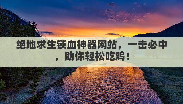 绝地求生锁血神器网站，一击必中，助你轻松吃鸡！