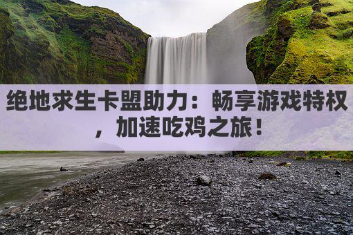 绝地求生卡盟助力：畅享游戏特权，加速吃鸡之旅！