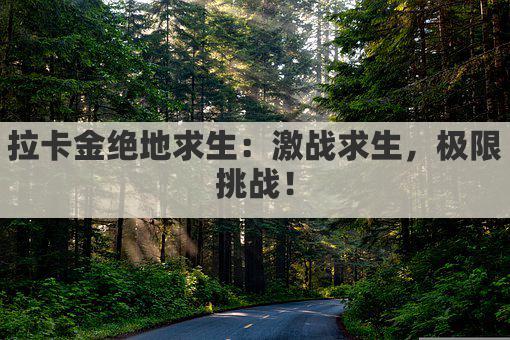 拉卡金绝地求生：激战求生，极限挑战！
