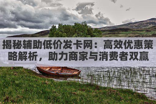 揭秘辅助低价发卡网:高效优惠策略解析,助力商家与消费者双赢