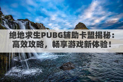 绝地求生PUBG辅助卡盟揭秘:高效攻略,畅享游戏新体验!