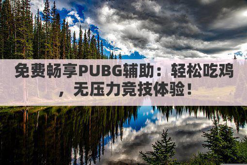 免费畅享PUBG辅助：轻松吃鸡，无压力竞技体验！