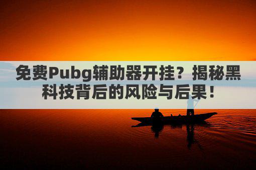 免费Pubg辅助器开挂?揭秘黑科技背后的风险与后果!