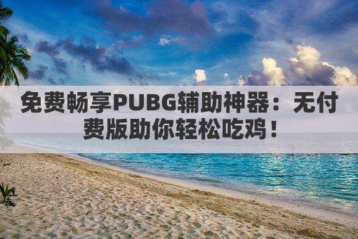 免费畅享PUBG辅助神器：无付费版助你轻松吃鸡！