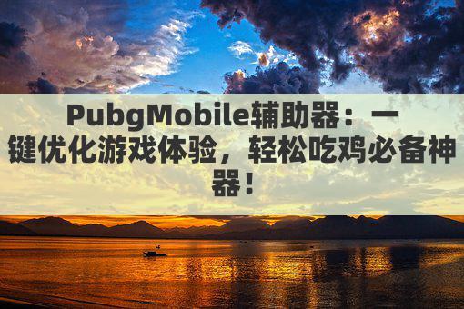 PubgMobile辅助器:一键优化游戏体验,轻松吃鸡必备神器!