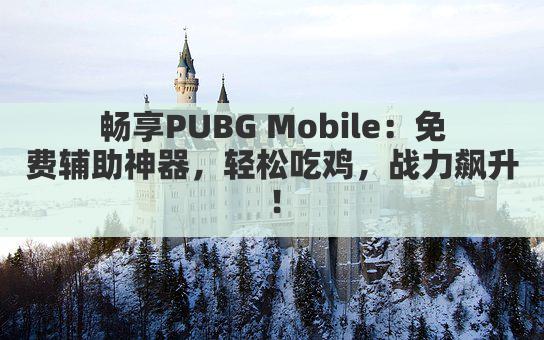 畅享PUBG Mobile:免费辅助神器,轻松吃鸡无压力!