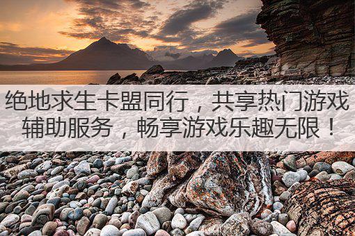 绝地求生卡盟同行，共享热门游戏辅助服务，畅享游戏乐趣无限！