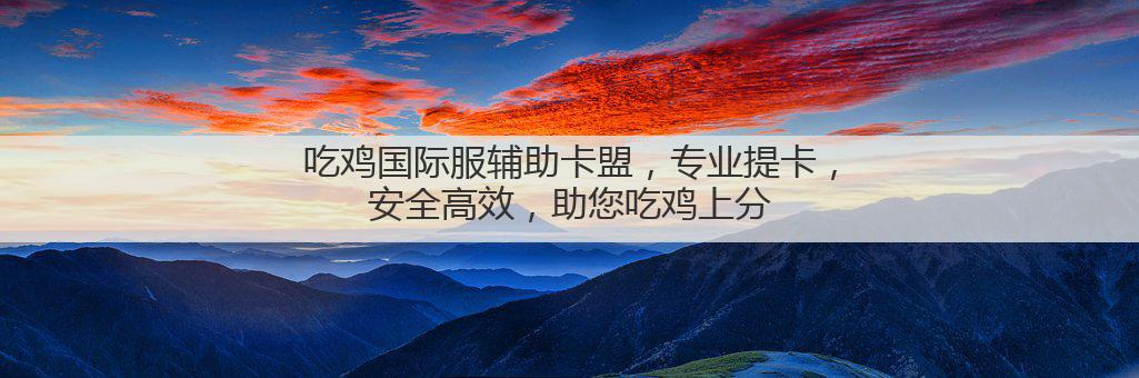 吃鸡国际服辅助卡盟,专业提卡,安全高效,助您吃鸡上分