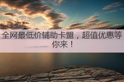 全网最低价辅助卡盟,超值优惠等你来!