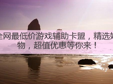 全网最低价游戏辅助卡盟，精选好物，超值优惠等你来！