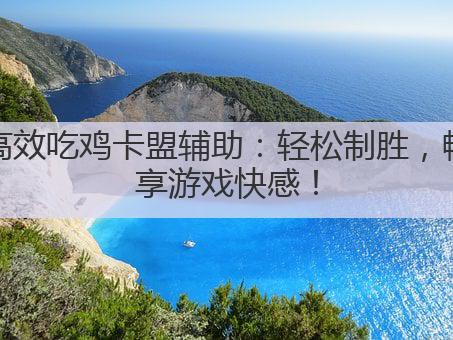 高效吃鸡卡盟辅助:轻松制胜,畅享游戏快感!