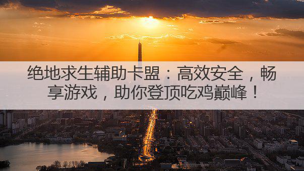 绝地求生辅助卡盟：高效安全，畅享游戏，助你登顶吃鸡巅峰！