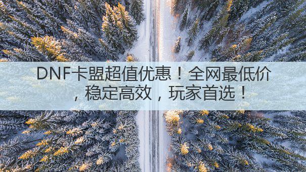DNF卡盟超值优惠！全网最低价，稳定高效，玩家首选！