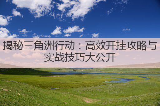揭秘三角洲行动：高效开挂攻略与实战技巧大公开
