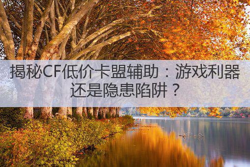 揭秘CF低价卡盟辅助：游戏利器还是隐患陷阱？