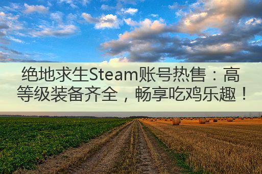 绝地求生Steam账号热售：高等级装备齐全，畅享吃鸡乐趣！
