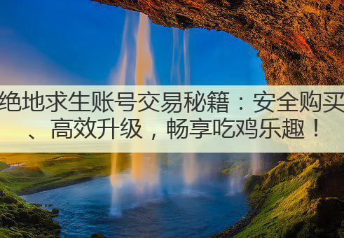 绝地求生账号交易秘籍：安全购买、高效升级，畅享吃鸡乐趣！
