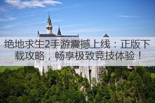 绝地求生2手游震撼上线:正版下载攻略,畅享极致竞技体验!
