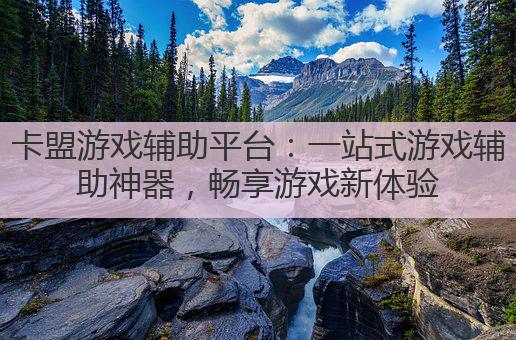 卡盟游戏辅助平台:一站式游戏辅助神器,畅享游戏新体验