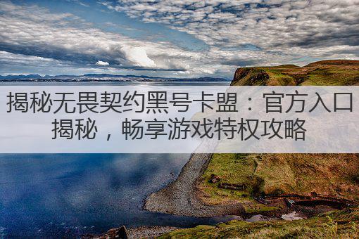 揭秘无畏契约黑号卡盟:官方入口揭秘,畅享游戏特权攻略