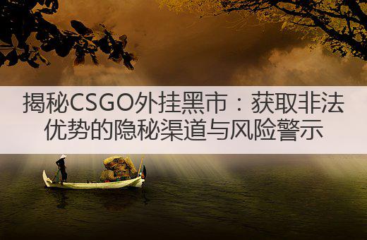 揭秘CSGO外挂黑市：获取非法优势的隐秘渠道与风险警示