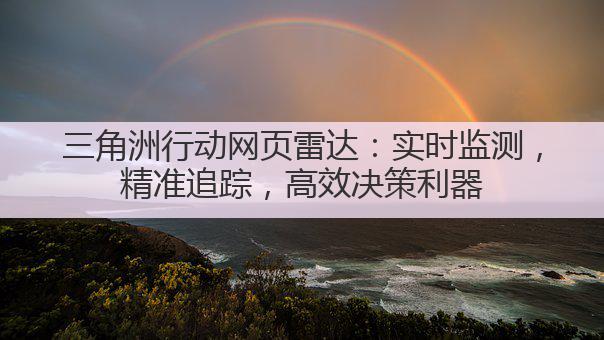 三角洲行动网页雷达：实时监测，精准追踪，高效决策利器