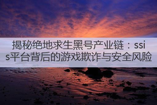 揭秘绝地求生黑号产业链：ssis平台背后的游戏欺诈与安全风险