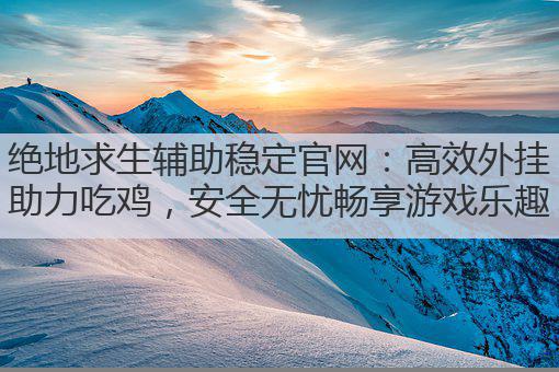 绝地求生辅助稳定官网:高效外挂助力吃鸡,安全无忧畅享游戏乐趣