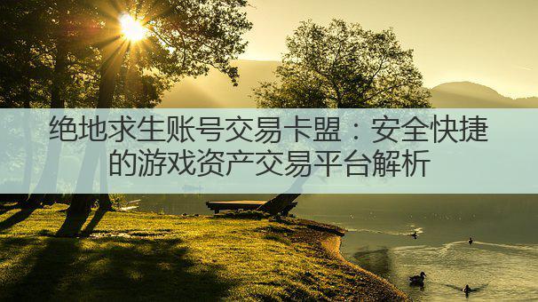 绝地求生账号交易卡盟:安全快捷的游戏资产交易平台解析