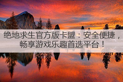 绝地求生官方版卡盟:安全便捷,畅享游戏乐趣首选平台!