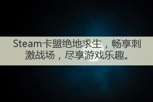 Steam卡盟绝地求生,畅享刺激战场,尽享游戏乐趣。