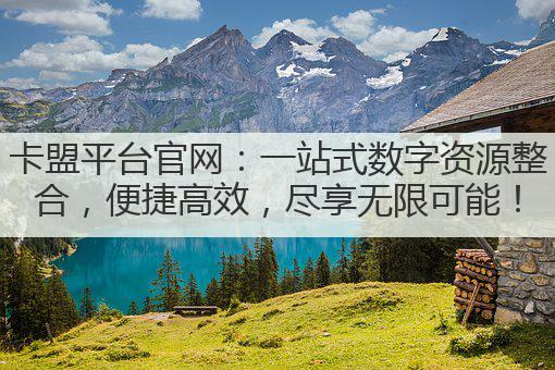 卡盟平台官网：一站式数字资源整合，便捷高效，尽享无限可能！